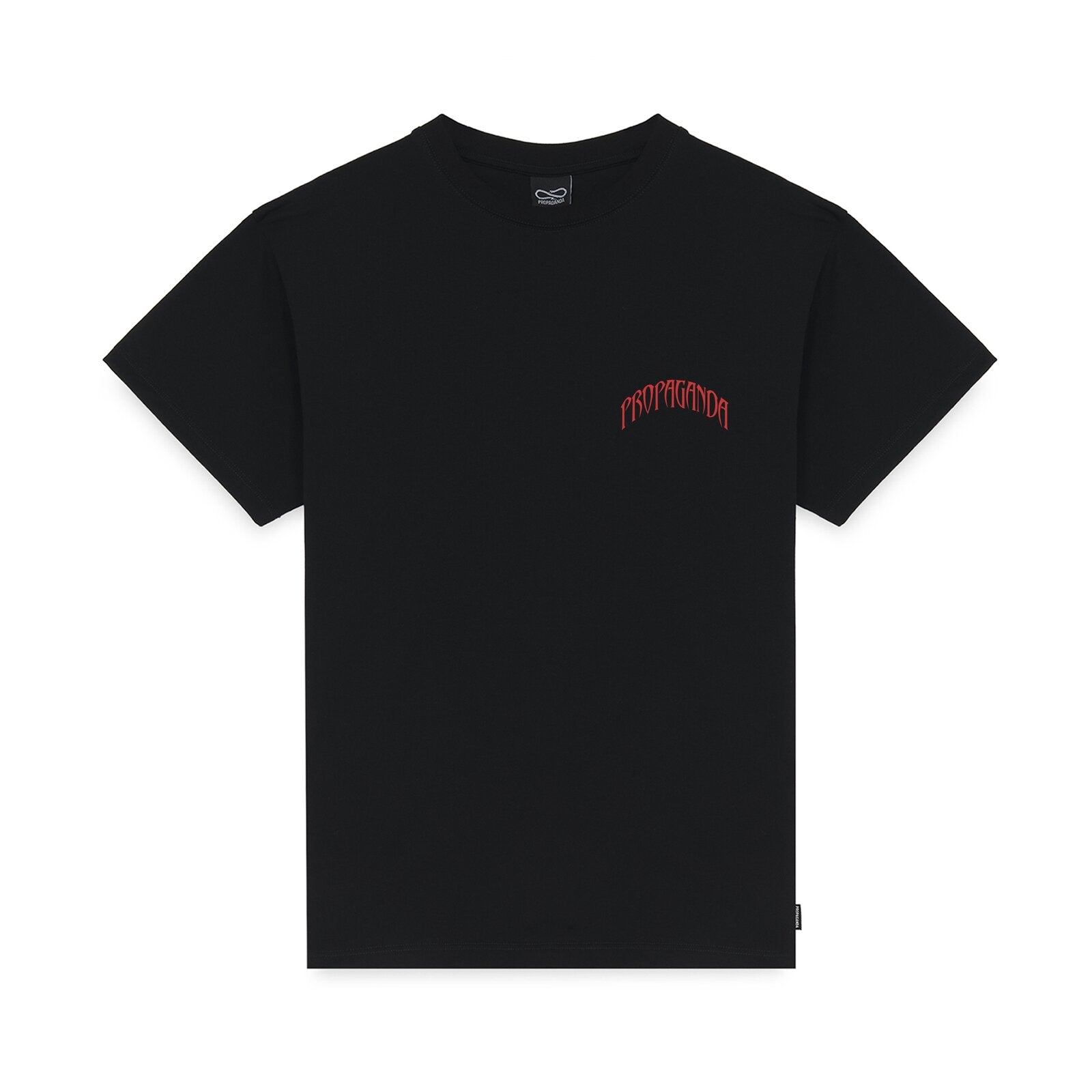 Propaganda 26SSPRTS687 T-Shirt Uomo Cotone Triangle Doberman Nero Made in Italy avanti
