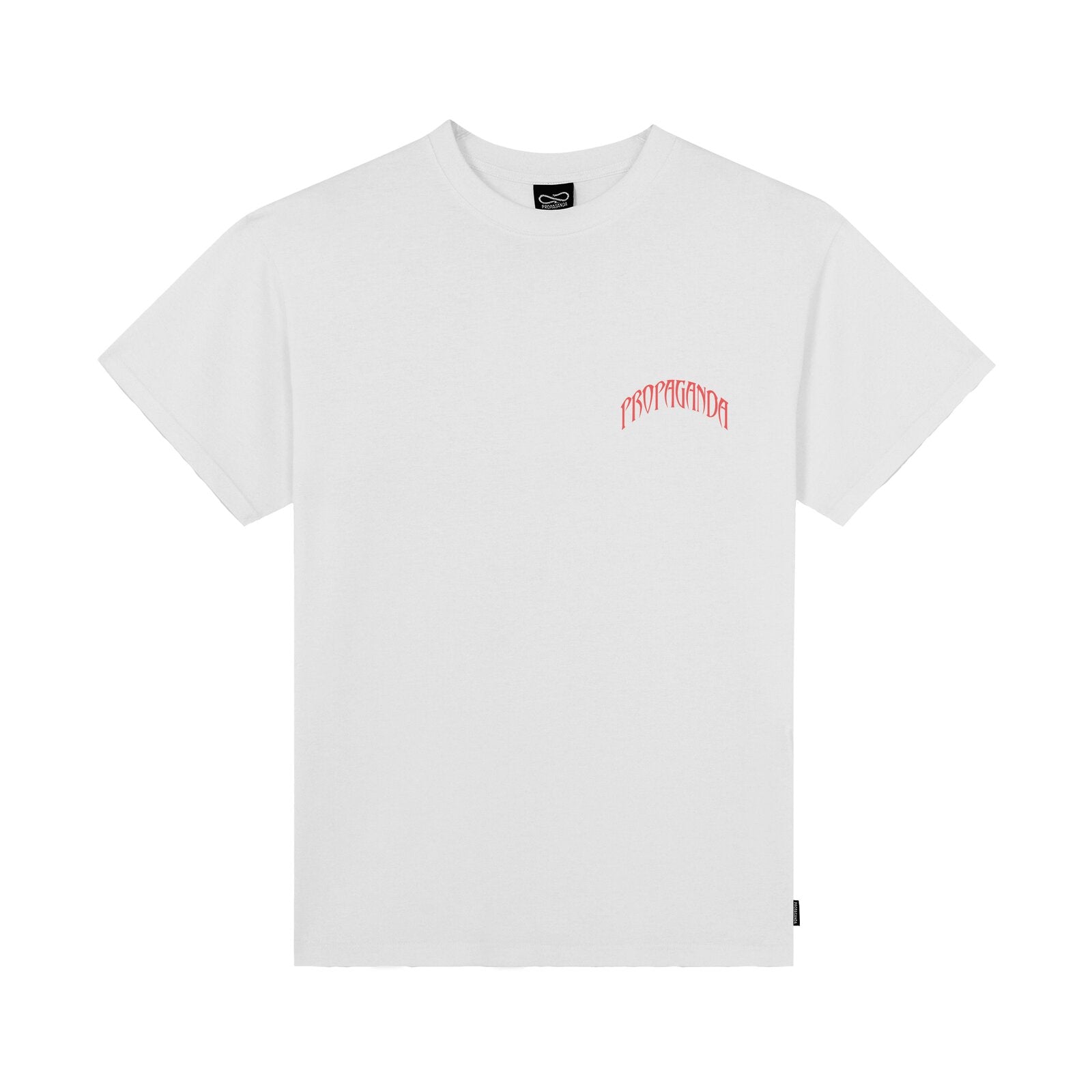 Propaganda 26SSPRTS690 T-Shirt Uomo Cotone Triangle Doberman Bianco Made in Italy avanti