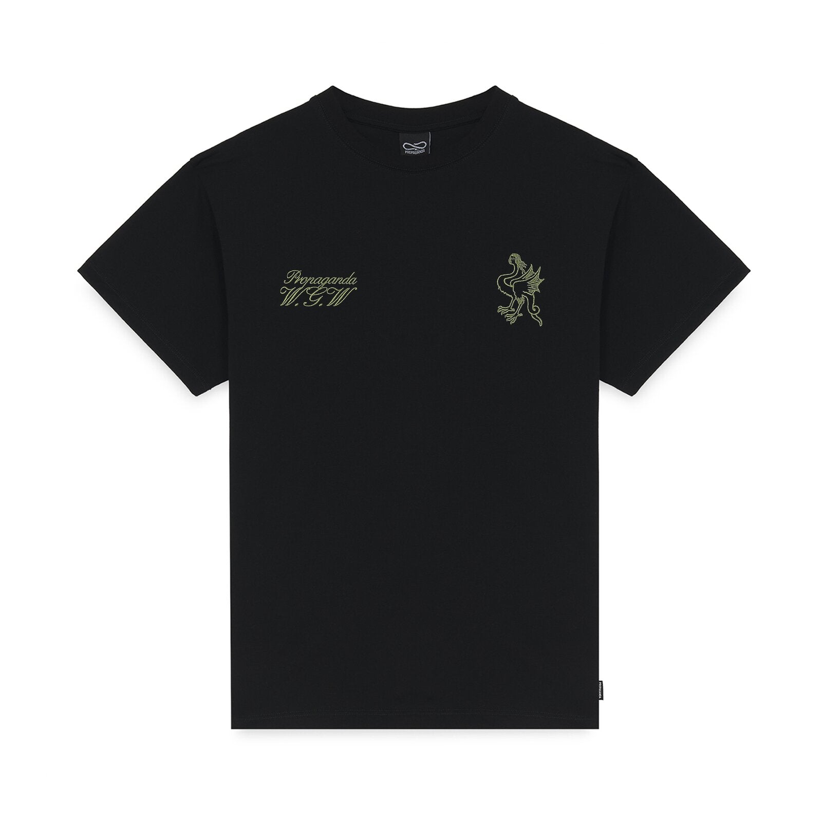 Propaganda t-shirt da uomo Whisper 26SSPRTS698 nero avanti