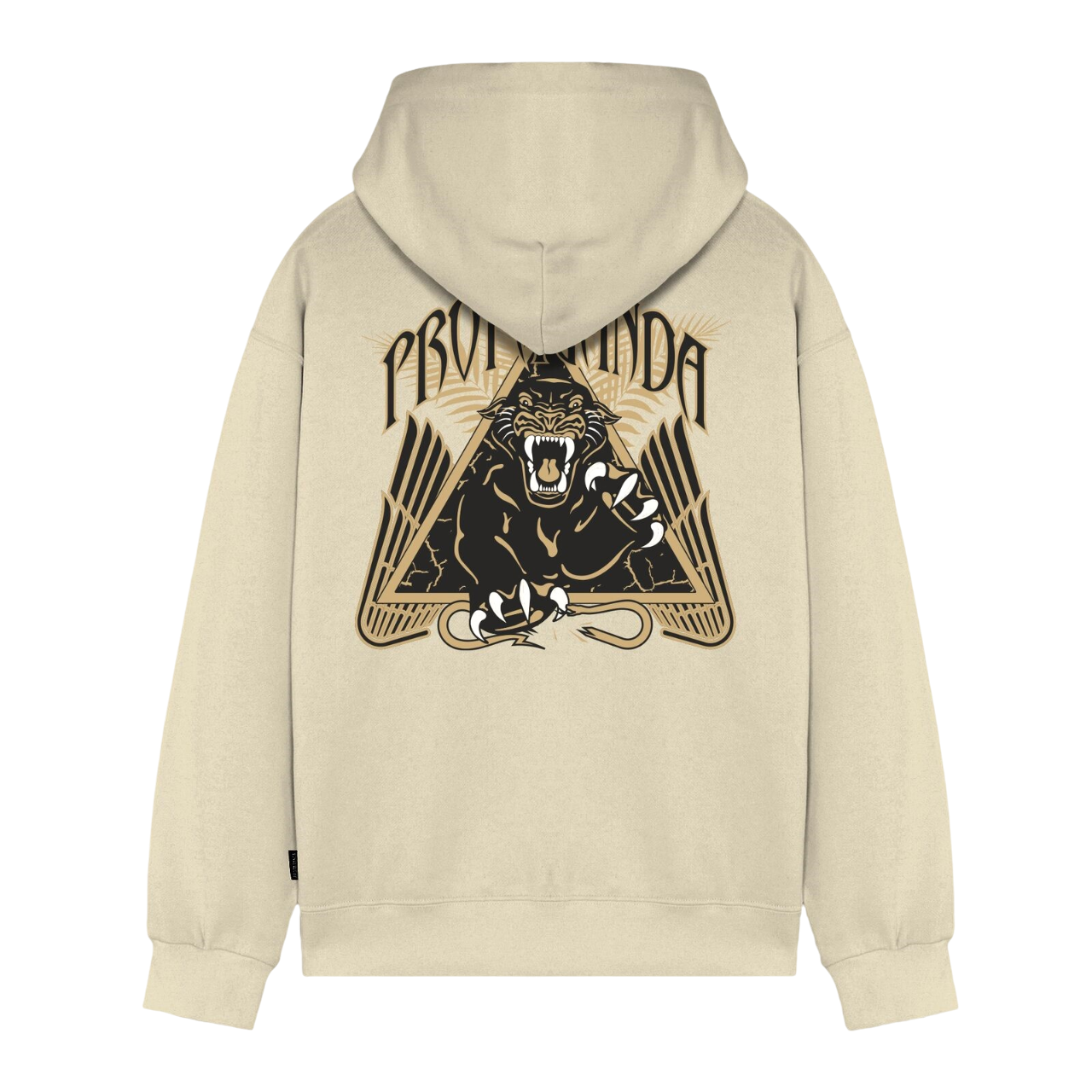 Propaganda felpa con cappuccio da uomo Triangle Panther 24FWPRFE806-130 osso