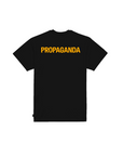 Propaganda maglietta manica corta con stampa Logo Steel 854-01 nero