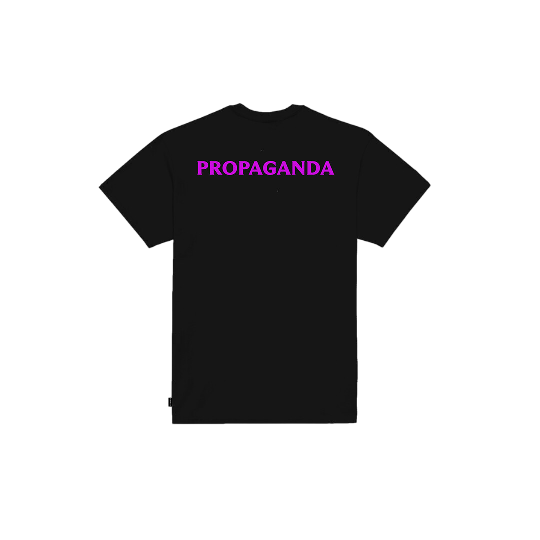 Propaganda maglietta manica corta con stampa Logo Venom 856-01 nero