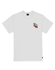 Propaganda maglietta manica corta da uomo con stampa Cherry 701-02 bianco
