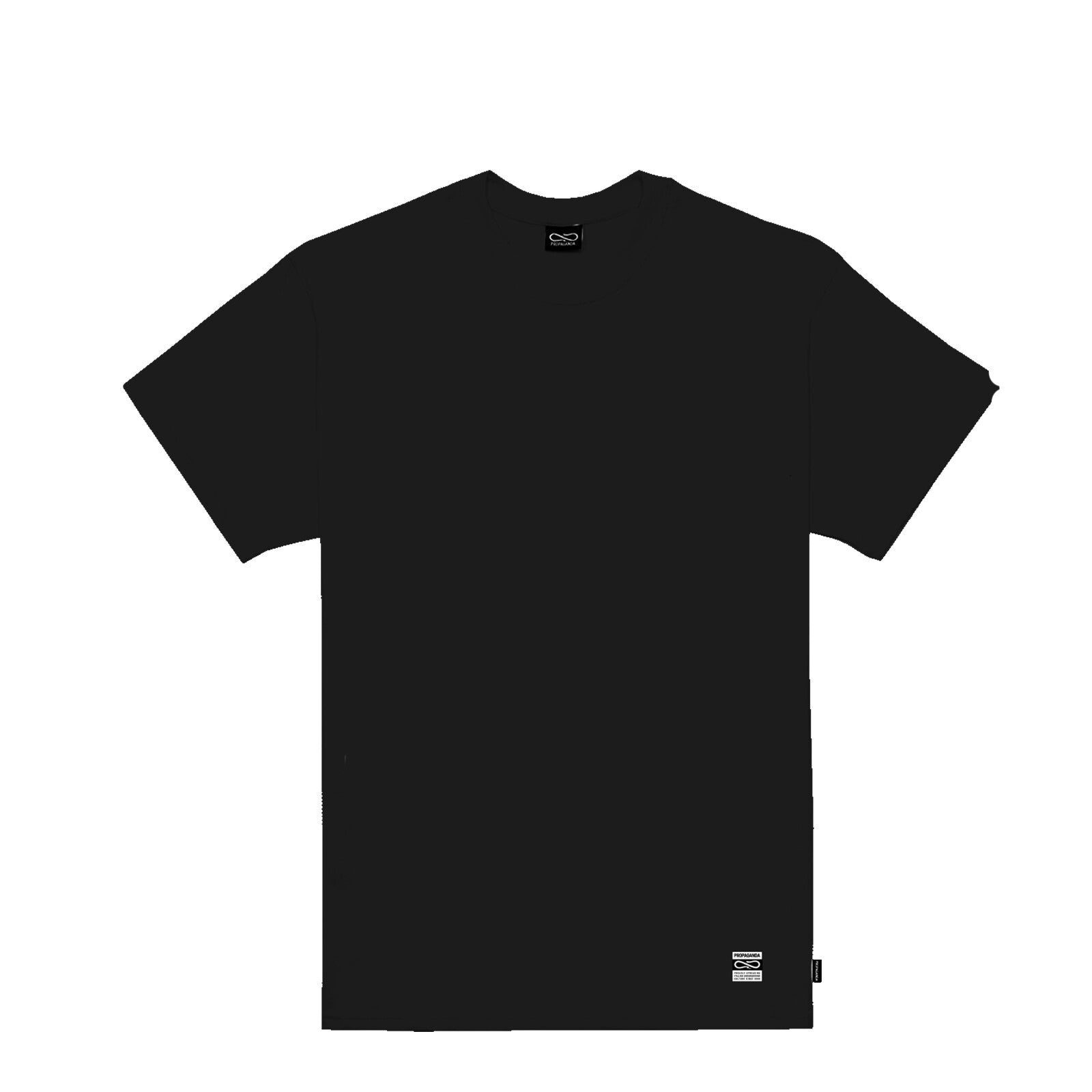 Propaganda maglietta manica corta da  uomo con stampa Label Classic 824-01 nero