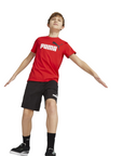 Puma Completino da ragazzo maglietta e pantaloncino in jersey 847310-21 rosso