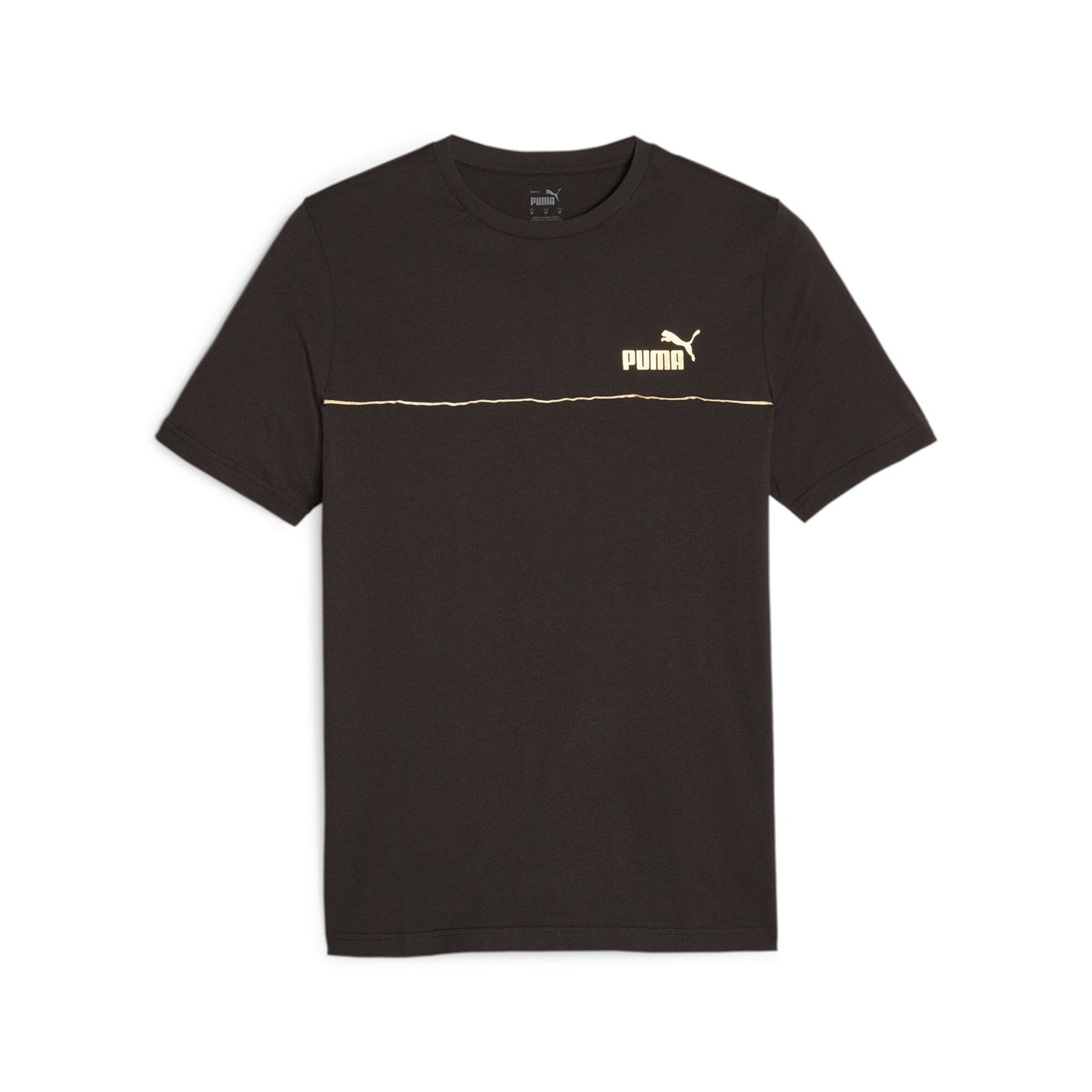 Puma Maglietta manica corta da uomo Ess+ Minimal Gold 680012 01 nero