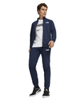 Puma Tuta da uomo in cotone garzato Clean Sweat Suit TR 585840-14 blu