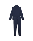 Puma Tuta da uomo in cotone garzato Clean Sweat Suit TR 585840-14 blu