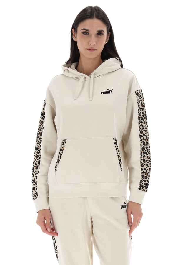 Puma Felpa Donna con Cappuccio 688084-87 Beige