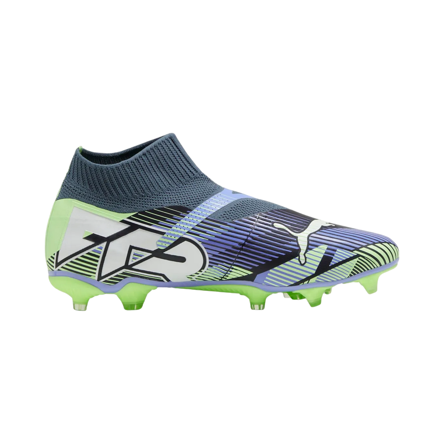 Scarpe da calcio Puma Future 7 Match + LL FG/AG 107928-03 colore cielo-blu-verde acido per terreni naturali e artificiali