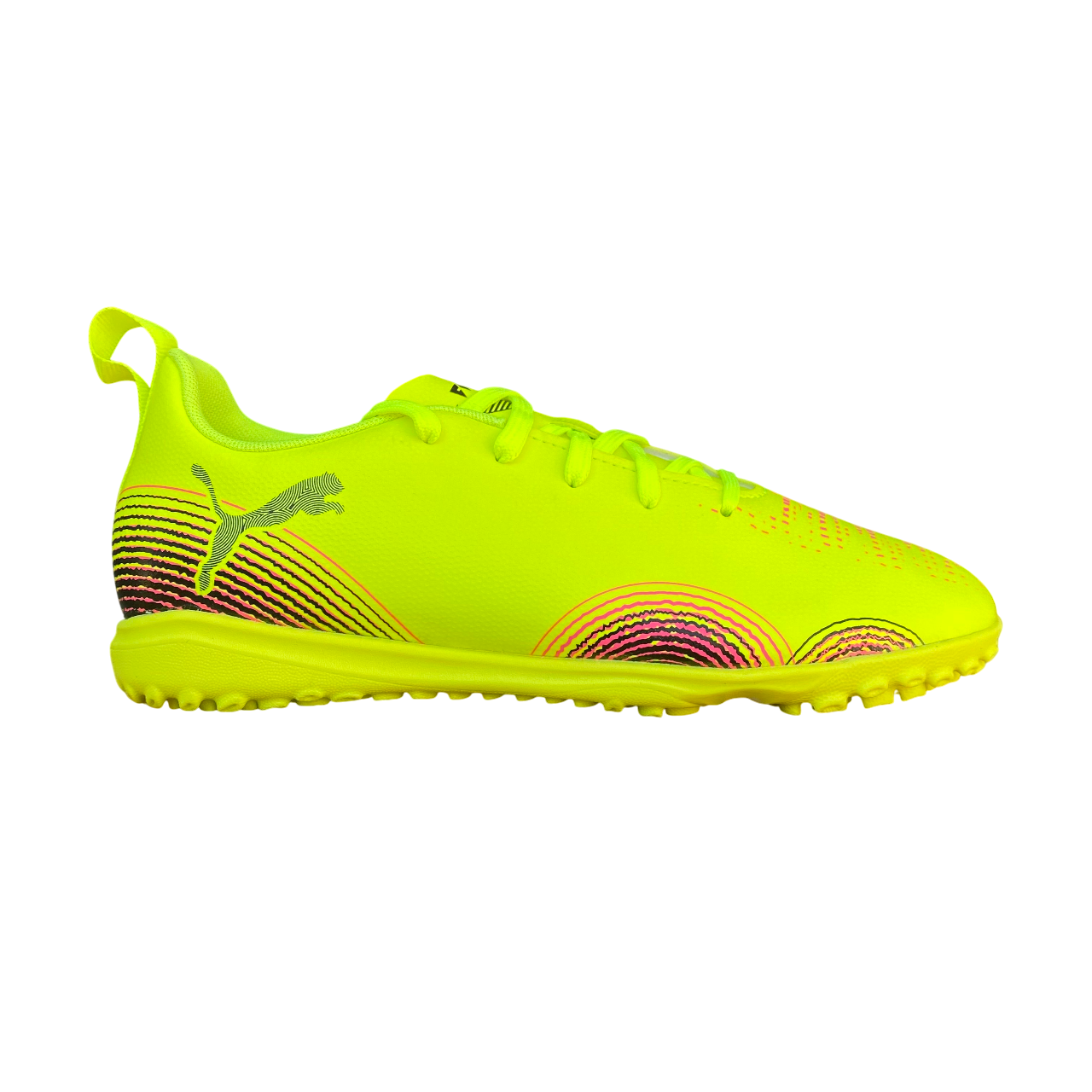 Scarpe da calcetto junior Puma Future 8 Play TT 108396-03 colore giallo-nero per bambini