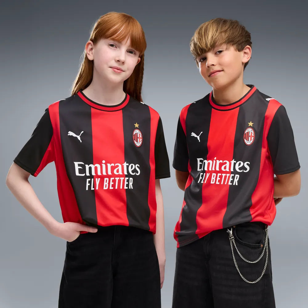 Puma Maglia Milan ACM Home Jersey Replica Junior 784124-01 rosso-nero