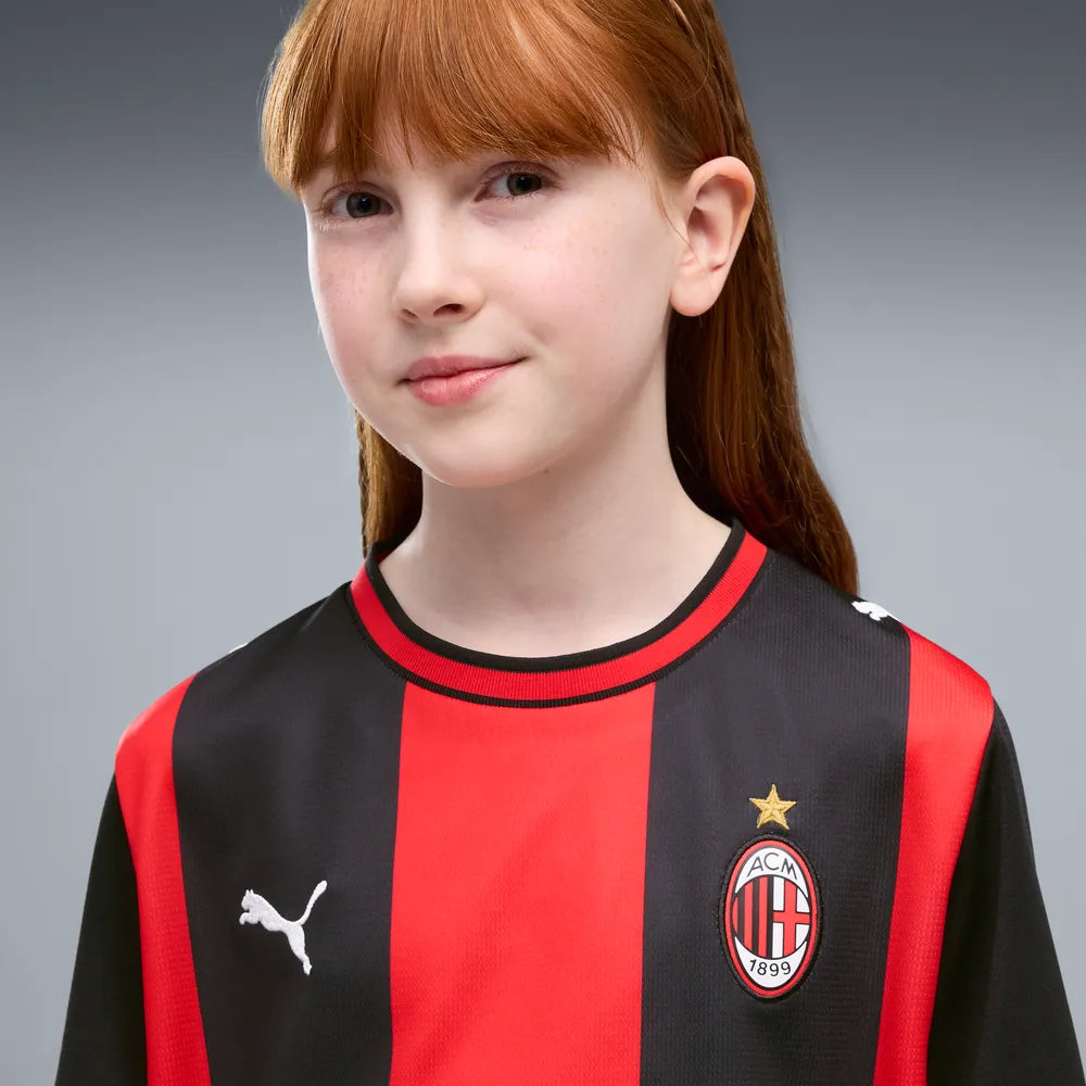 Puma Maglia Milan ACM Home Jersey Replica Junior 784124-01 rosso-nero