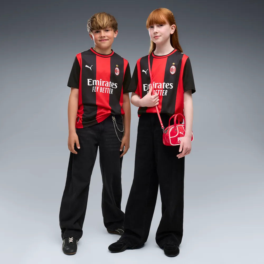 Puma Maglia Milan ACM Home Jersey Replica Junior 784124-01 rosso-nero