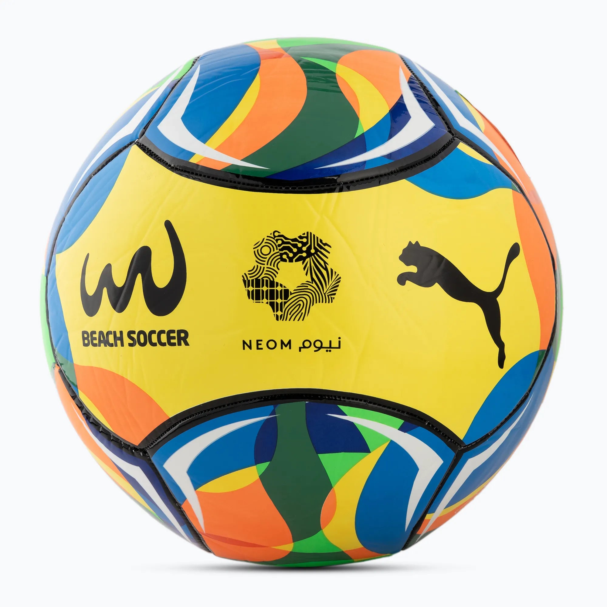 Puma Pallone da calcio Beach Neom 084584 01 giallo-multi colore Misura 5