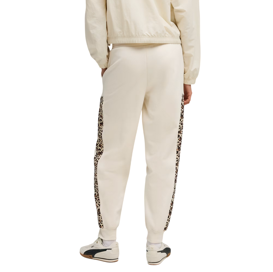 Puma Pantalone Donna Essentials Graphic Animalier 688086-87 Beige - retro 