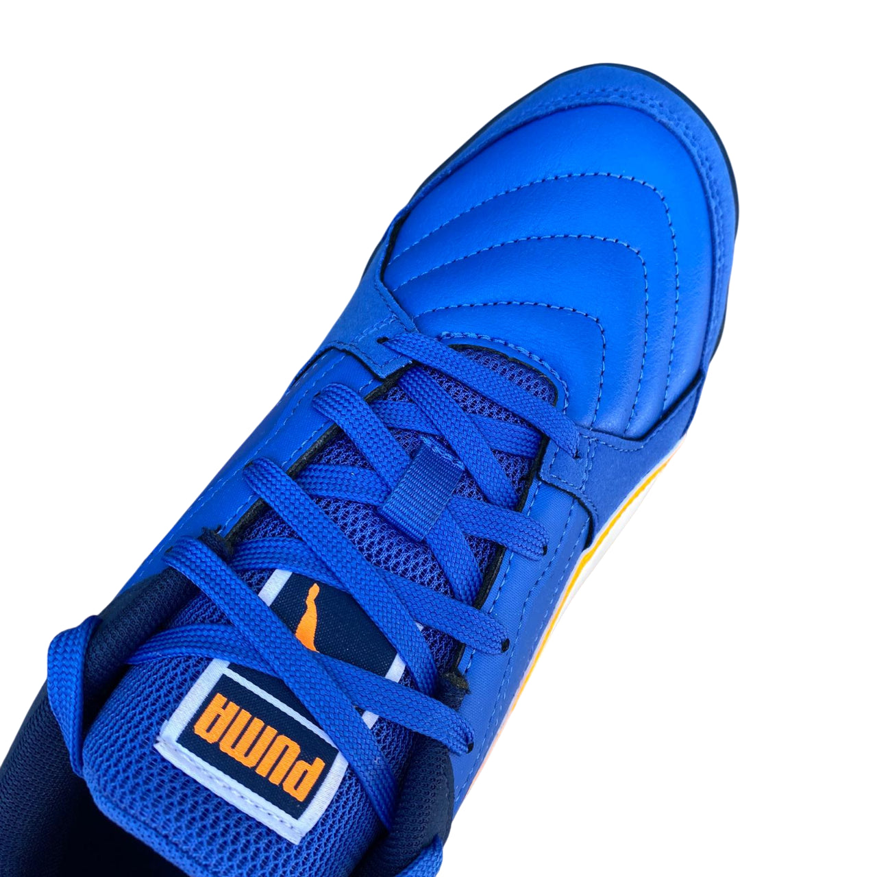 Puma Pressing IV TT tomaia premium blu bianco calcetto performance