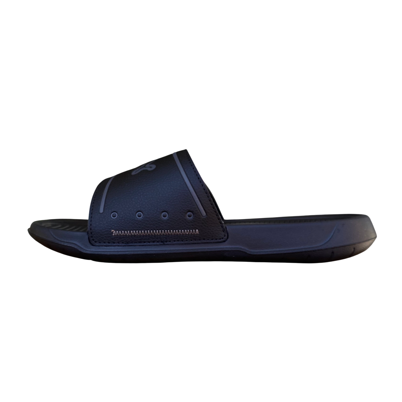 Ciabatte da uomo Puma Royalcat Comfort 2 400338-01 nero-grigio con velcro vista laterale interna