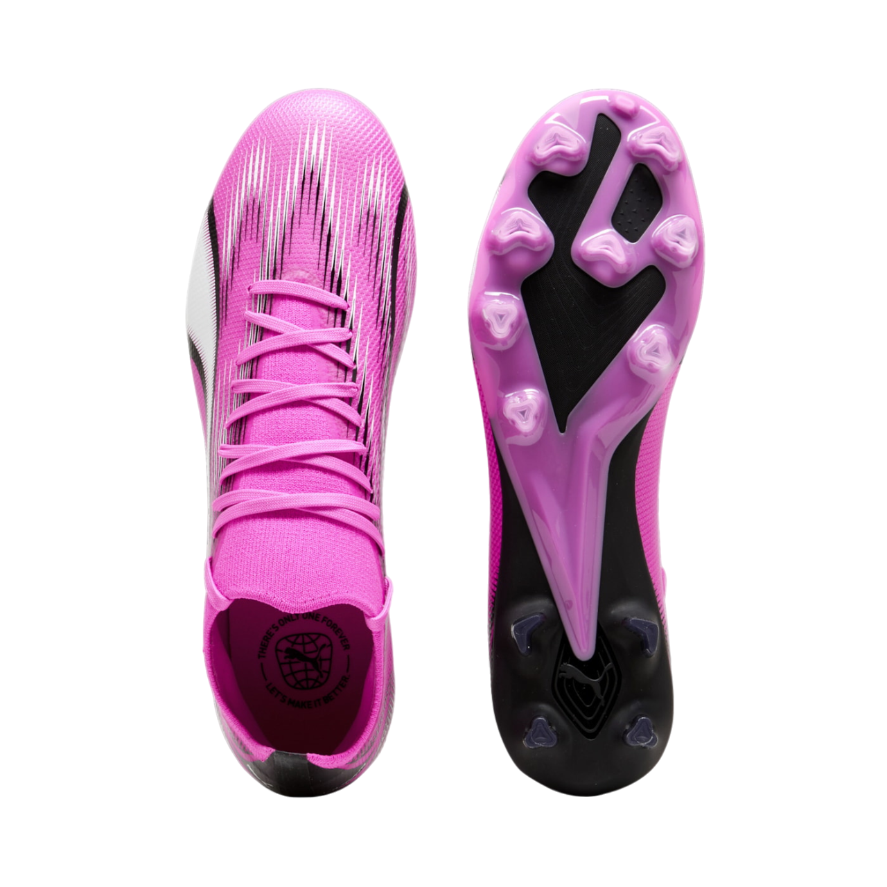 Scarpe da calcio Puma Ultra Match FG/AG 107754-01 colore veleno rosa per terreni naturali e artificiali da uomo