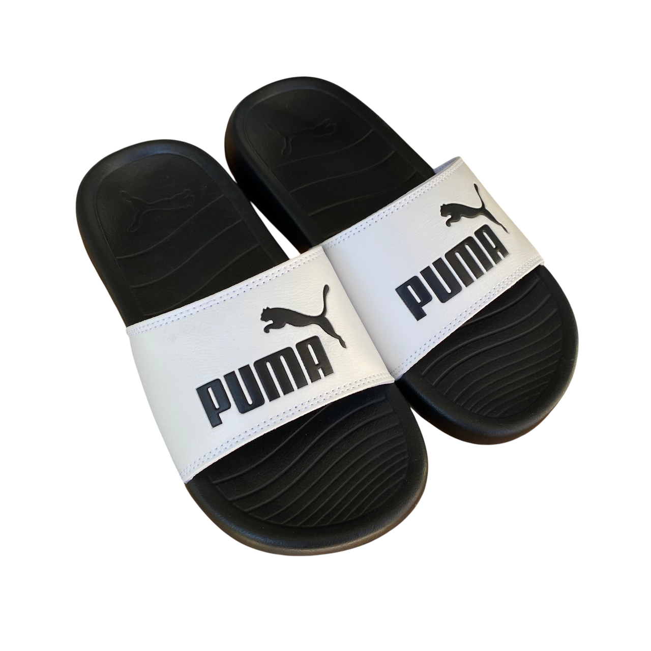 Puma ciabatta da bambino da mare piscina Popcat 20 PS 372313-02 bianco-nero