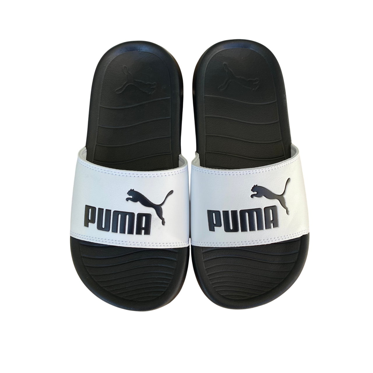Puma ciabatta da bambino da mare piscina Popcat 20 PS 372313-02 bianco-nero