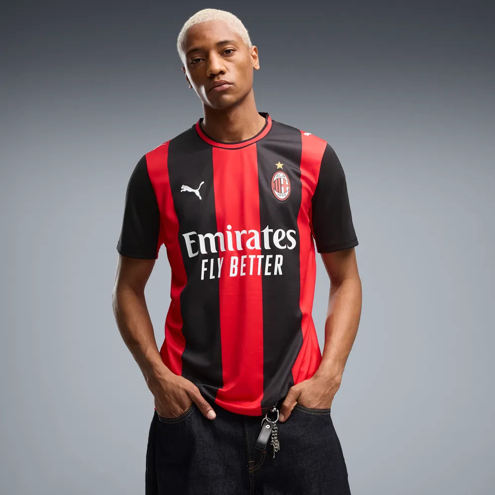 Puma maglia calcio Milam ACM Home Jersey Replica 784121-01 rosso-nero