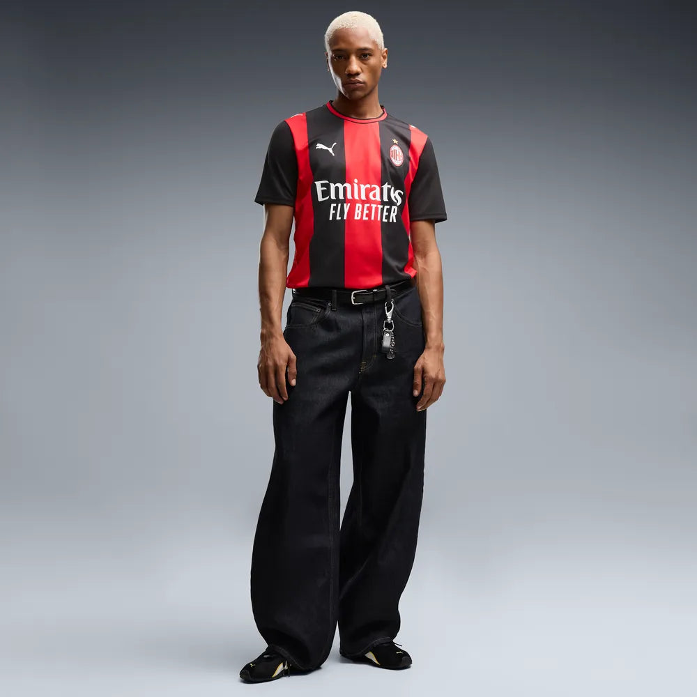 Puma maglia calcio Milam ACM Home Jersey Replica 784121-01 rosso-nero