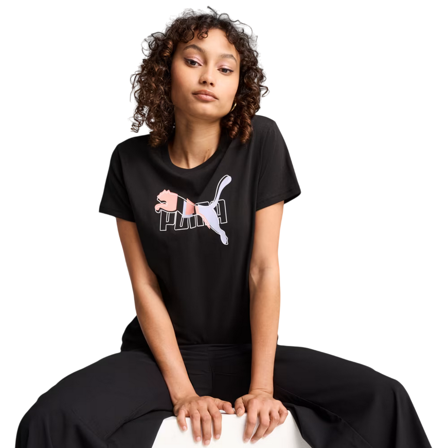 Puma maglietta manica corta da donna con Logo Lab 684991-01 nero