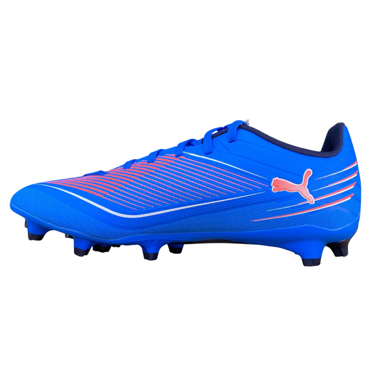 Puma scarpa calcio Adulto Ultra 6 Play FG/AG 108532-01 azzurro - laterale 