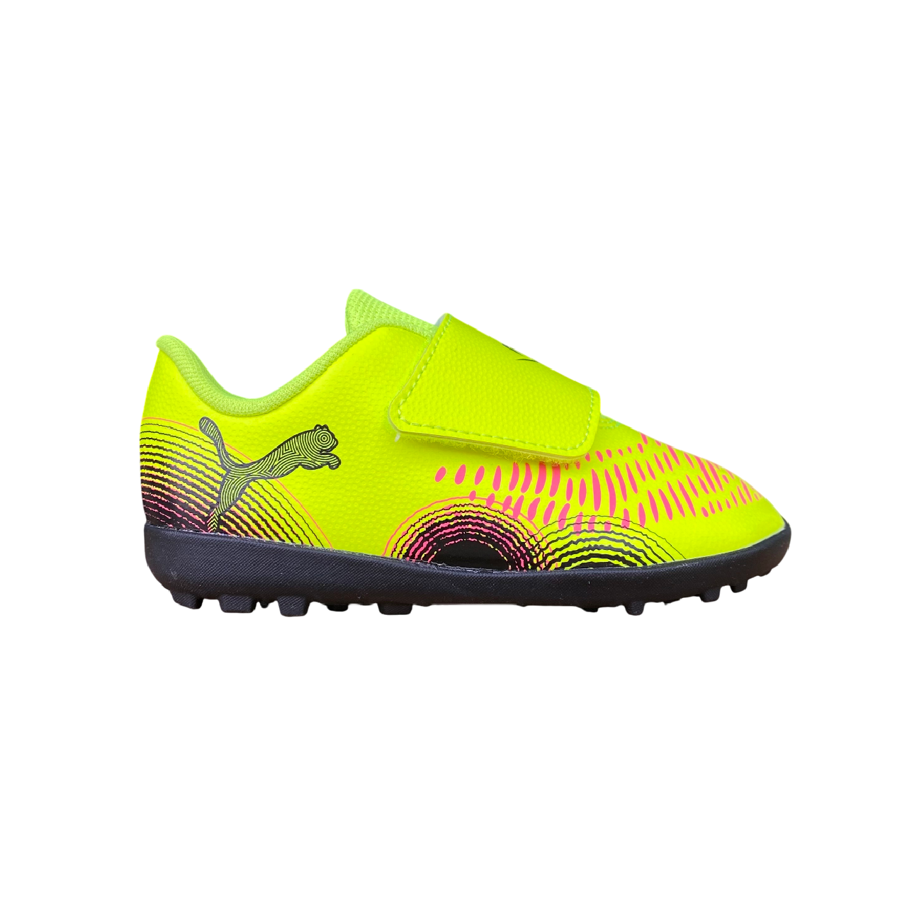 Puma scarpa da calcetto da bambino con strappo Future 8 Play TT V 108401-03 giallo-nero