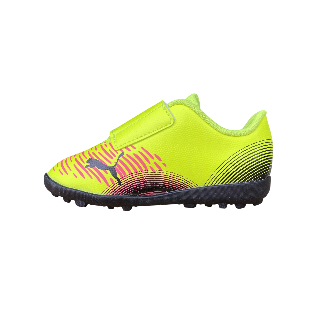 Puma scarpa da calcetto da bambino con strappo Future 8 Play TT V 108401-03 giallo-nero