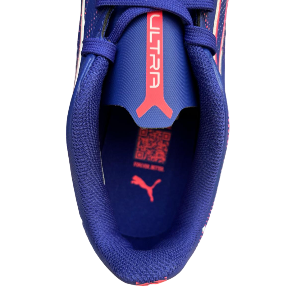 Puma scarpa da calcio da adulto Ultra 5 Play FG/AG 107689-01 lapislazzuli logo