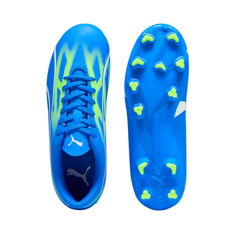 Puma scarpa da calcio da ragazzo Ultra Play FG/AG 107530-03 azzurro-bianco-verde 5
