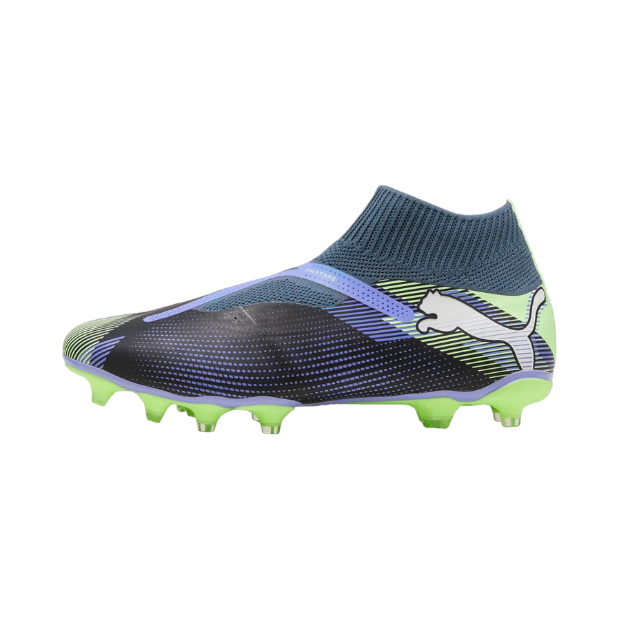 Puma scarpa da calcio da uomo Future 7 Match + LL FG/AG 107928-03 cielo-blu-verde acido 2