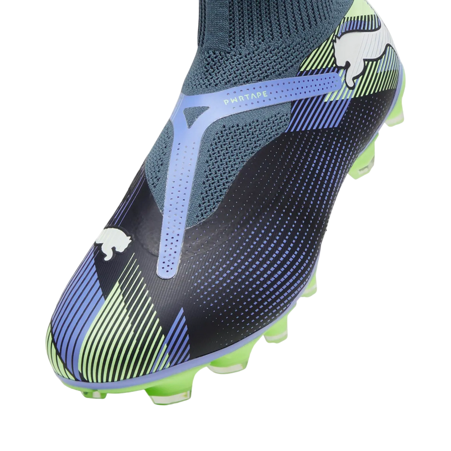 Puma scarpa da calcio da uomo Future 7 Match + LL FG/AG 107928-03 cielo-blu-verde acido 3