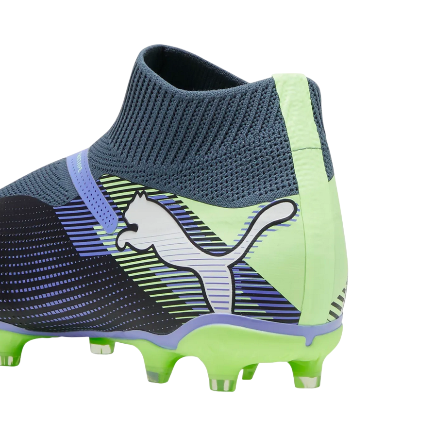 Puma scarpa da calcio da uomo Future 7 Match + LL FG/AG 107928-03 cielo-blu-verde acido 4