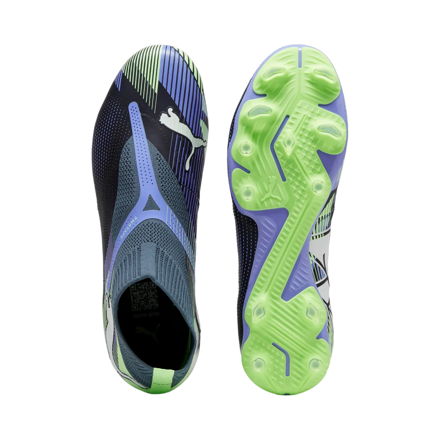 Puma scarpa da calcio da uomo Future 7 Match + LL FG/AG 107928-03 cielo-blu-verde acido 6