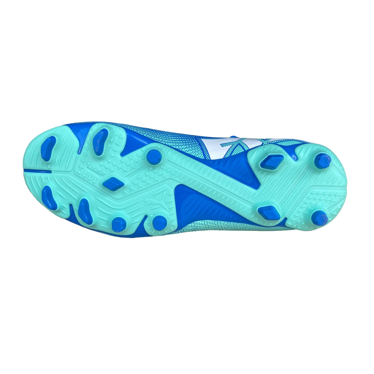 Puma scarpa da calcio ragazzo Future 7 Play FG/AG 107949-01 blu azzurro-menta