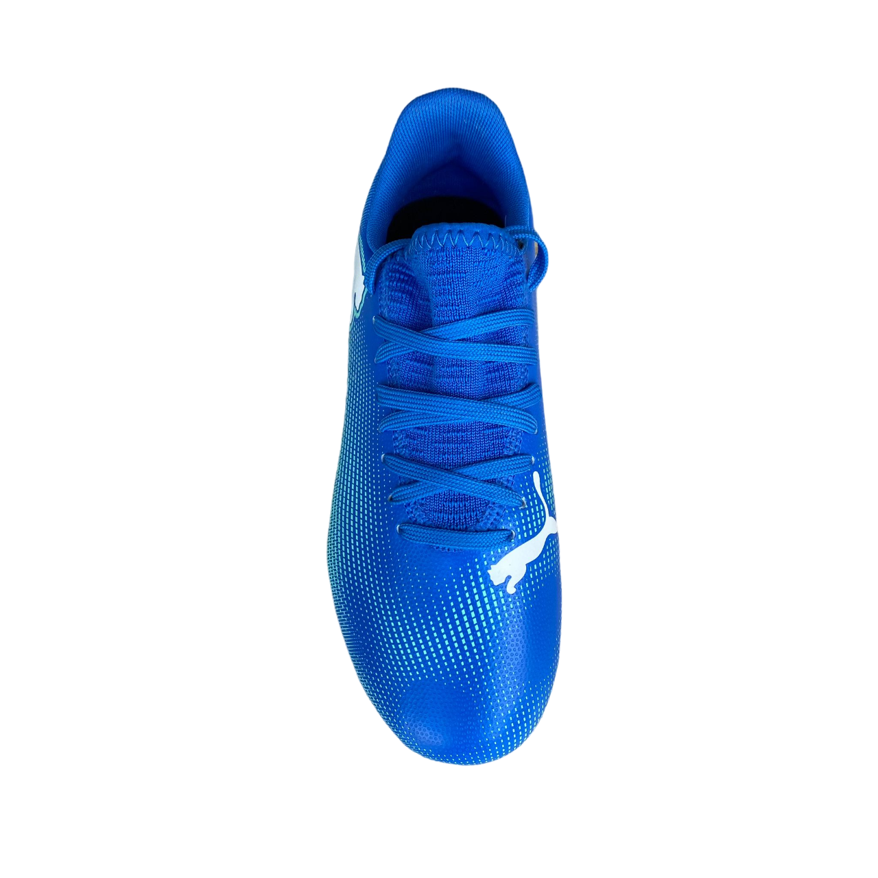 Puma scarpa da calcio ragazzo Future 7 Play FG/AG 107949-01 blu azzurro-menta