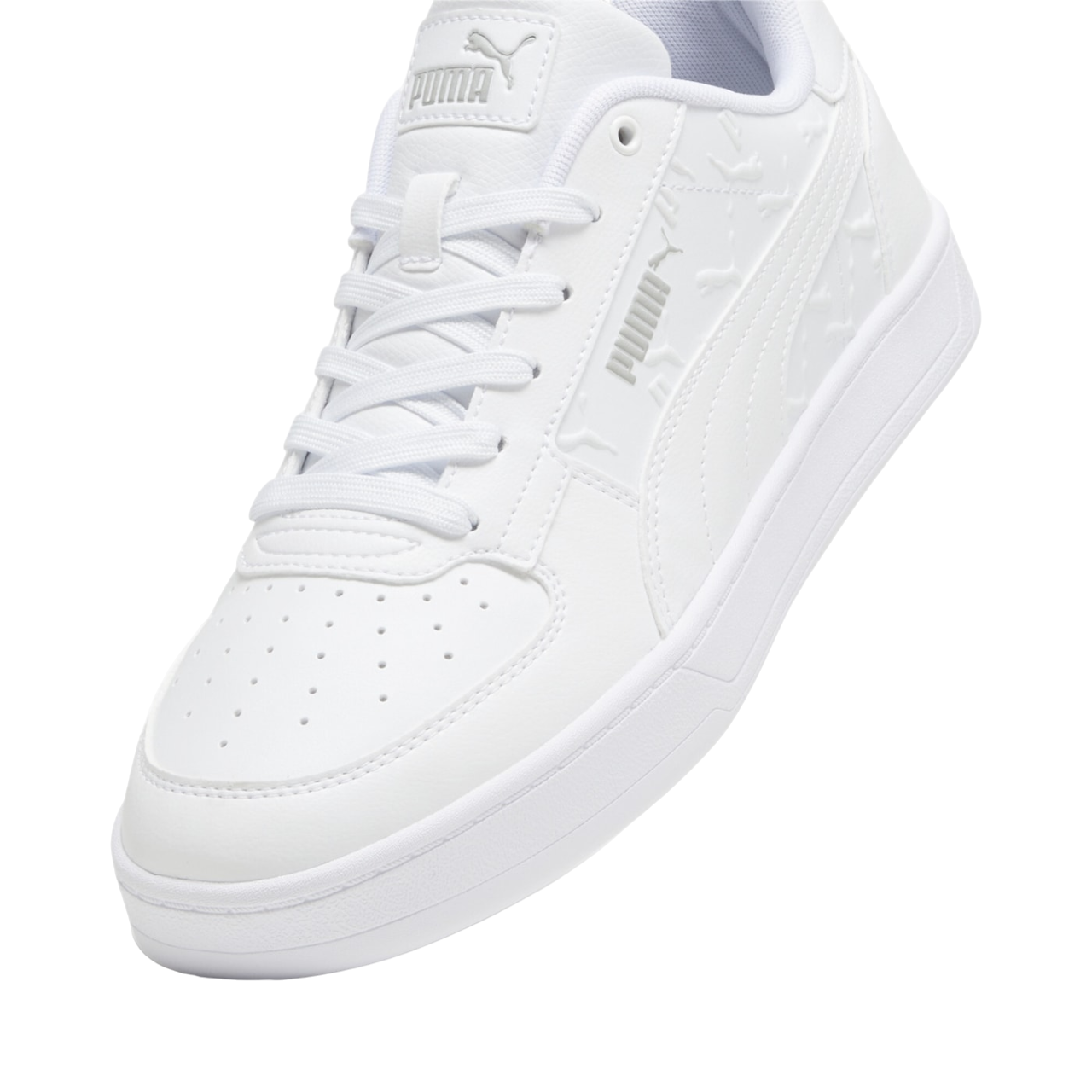 Puma scarpa sneaker da adulto Caven 2.0 Superlogo 395081-02 bianco vista esterna tomaia