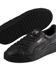 Puma scarpa sneakers da donna con zeppa Basket Euphoria RG 366814 01 nero