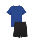 Puma completo maglietta e pantaloncino da ragazzo Jersey Set 847310-18 blu cobalto-blu