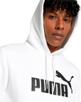 Puma felpa con cappuccio da uomo 586686-02 bianco