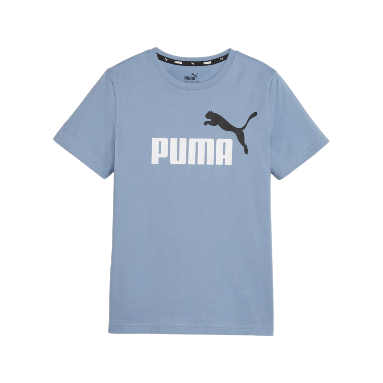 Puma maglietta manica corta ESS 2 stampa Logo grande 586985-20 celeste