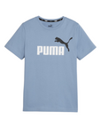 Puma maglietta manica corta ESS 2 stampa Logo grande 586985-20 celeste