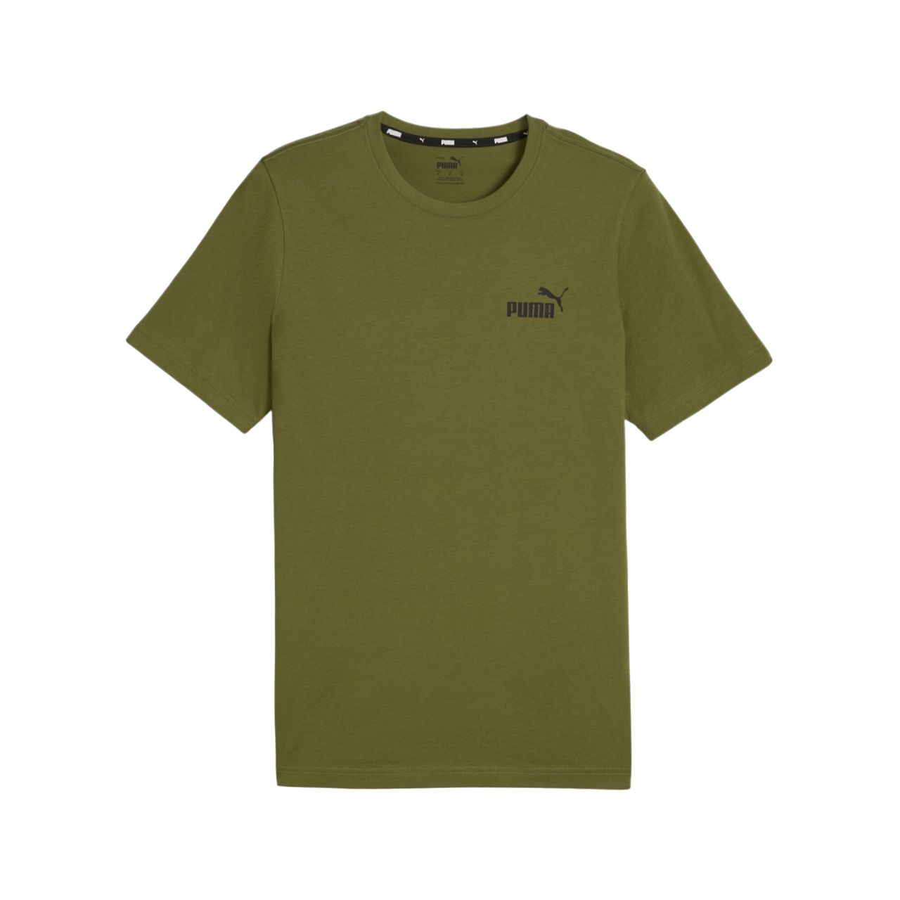 Puma maglietta manica corta da uomo con stampa logo piccolo ESS 586669-76 verde oliva