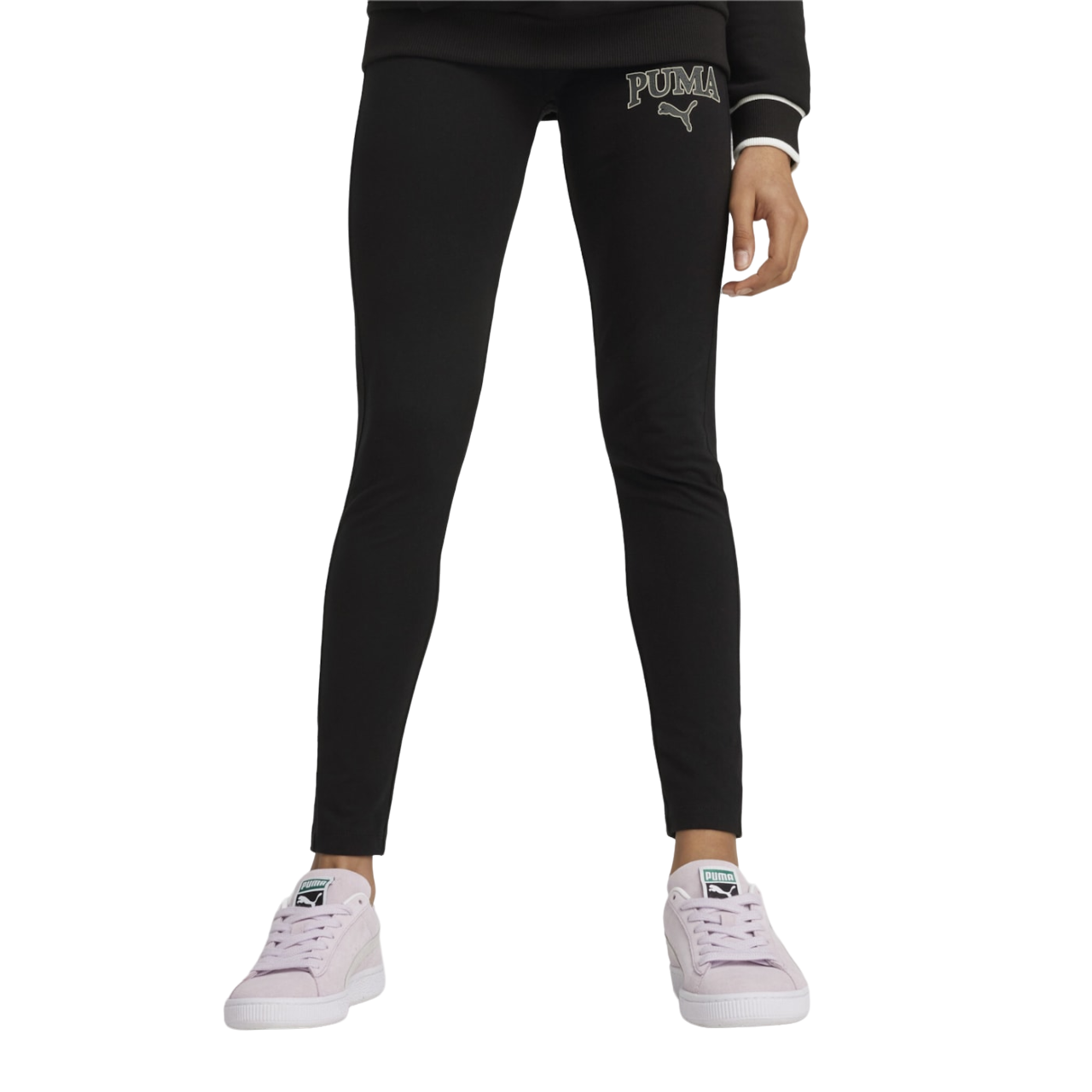 Puma pantalone sportivo aderente da ragazza Squad 679390-01 nero