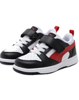 Puma scarpa Sneakers Rebound v6 Lo 397420-04 bianco-nero-rosso
