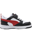 Puma scarpa Sneakers Rebound v6 Lo 397420-04 bianco-nero-rosso