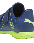 Puma scarpa da calcetto da ragazzo con strappo Future Play TT V 107394-03 blu persia-verde